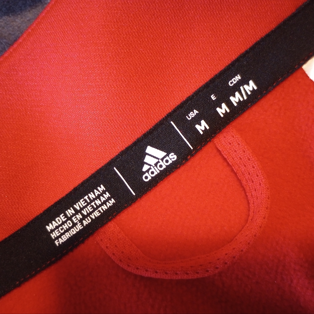 Adidas men's long sleeve half zip tracksuit style pullover - Picture 6 of 6